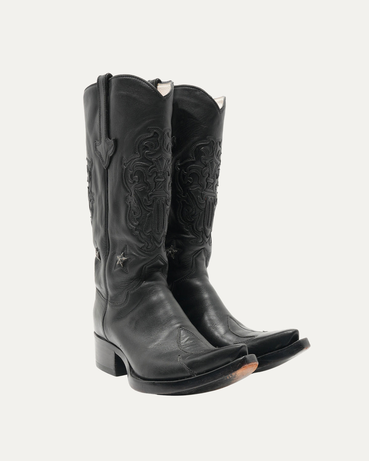Star Embellished Western Cowboy Boots