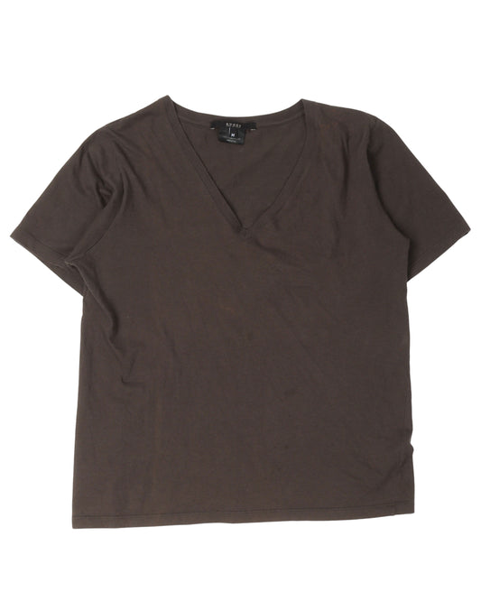 V-Neck Cropped T Shirt