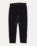 Boro Repair Zipper Jeans
