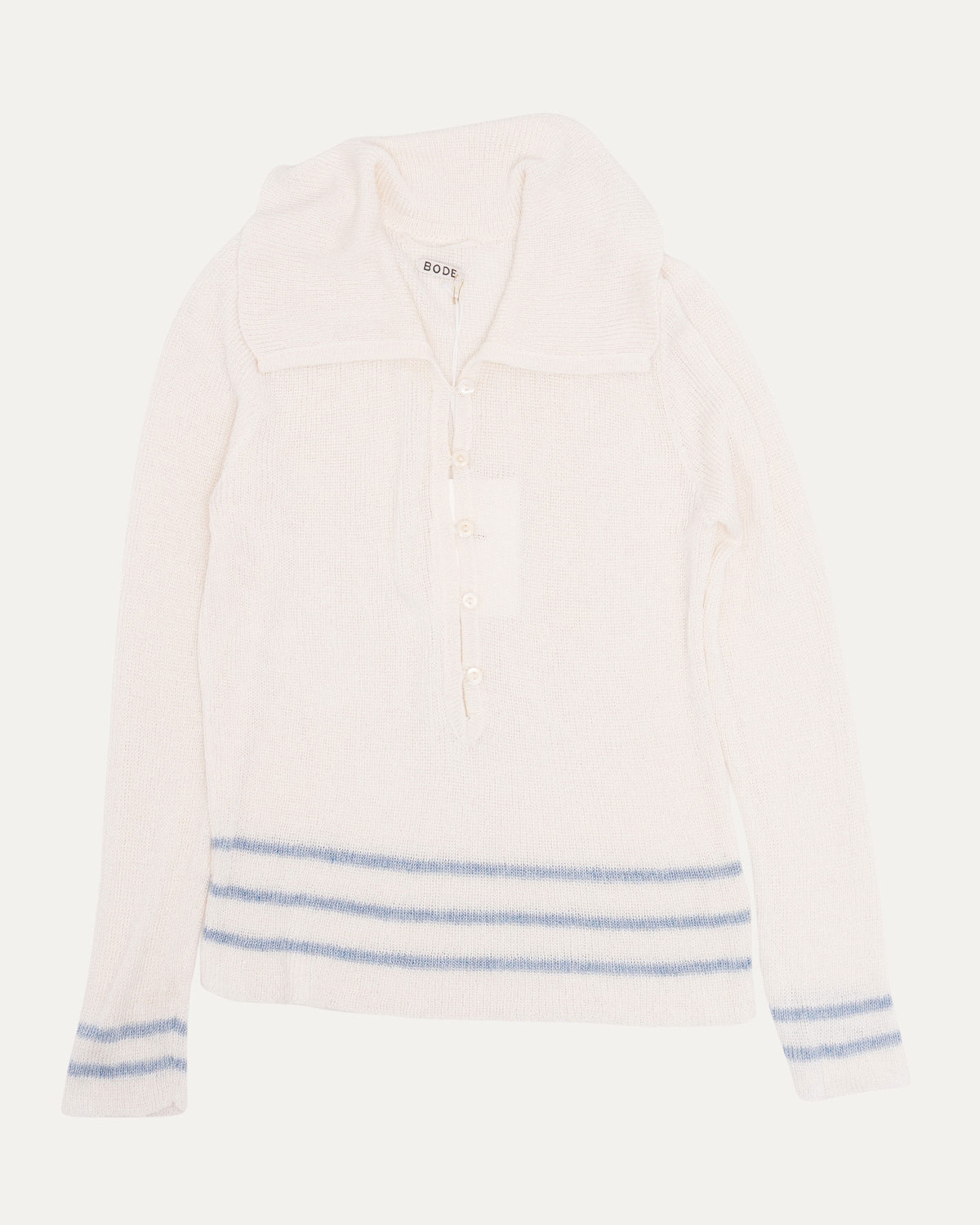 Quincy Striped Linen Blend Polo Shirt