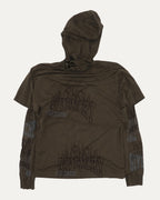 Embroidered Layered Balaclava T-Shirt