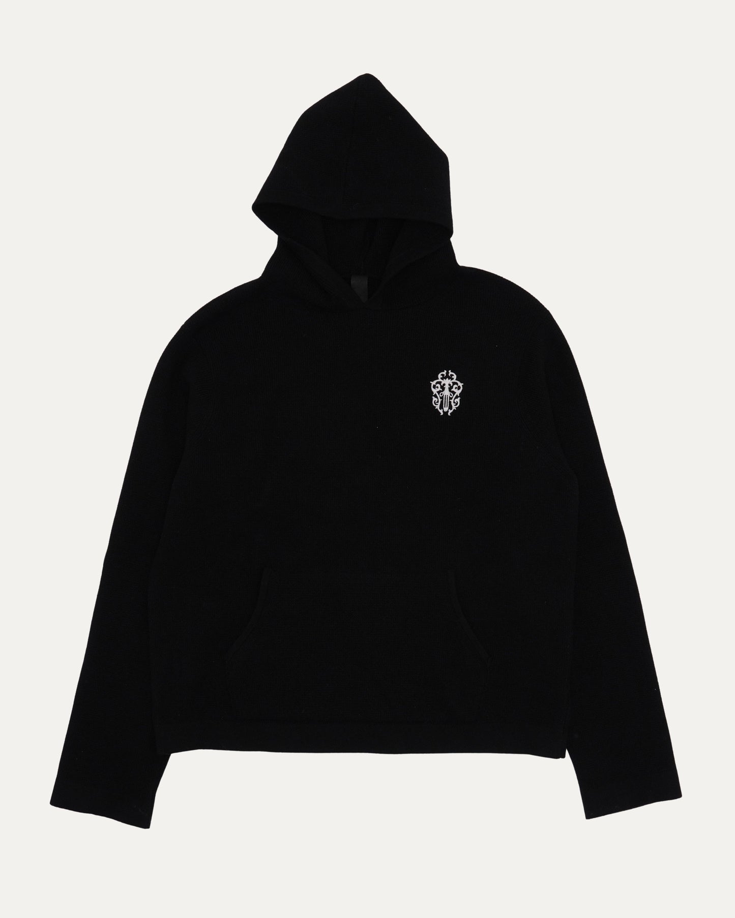 Embroidered Vine Dagger Hooded Sweater