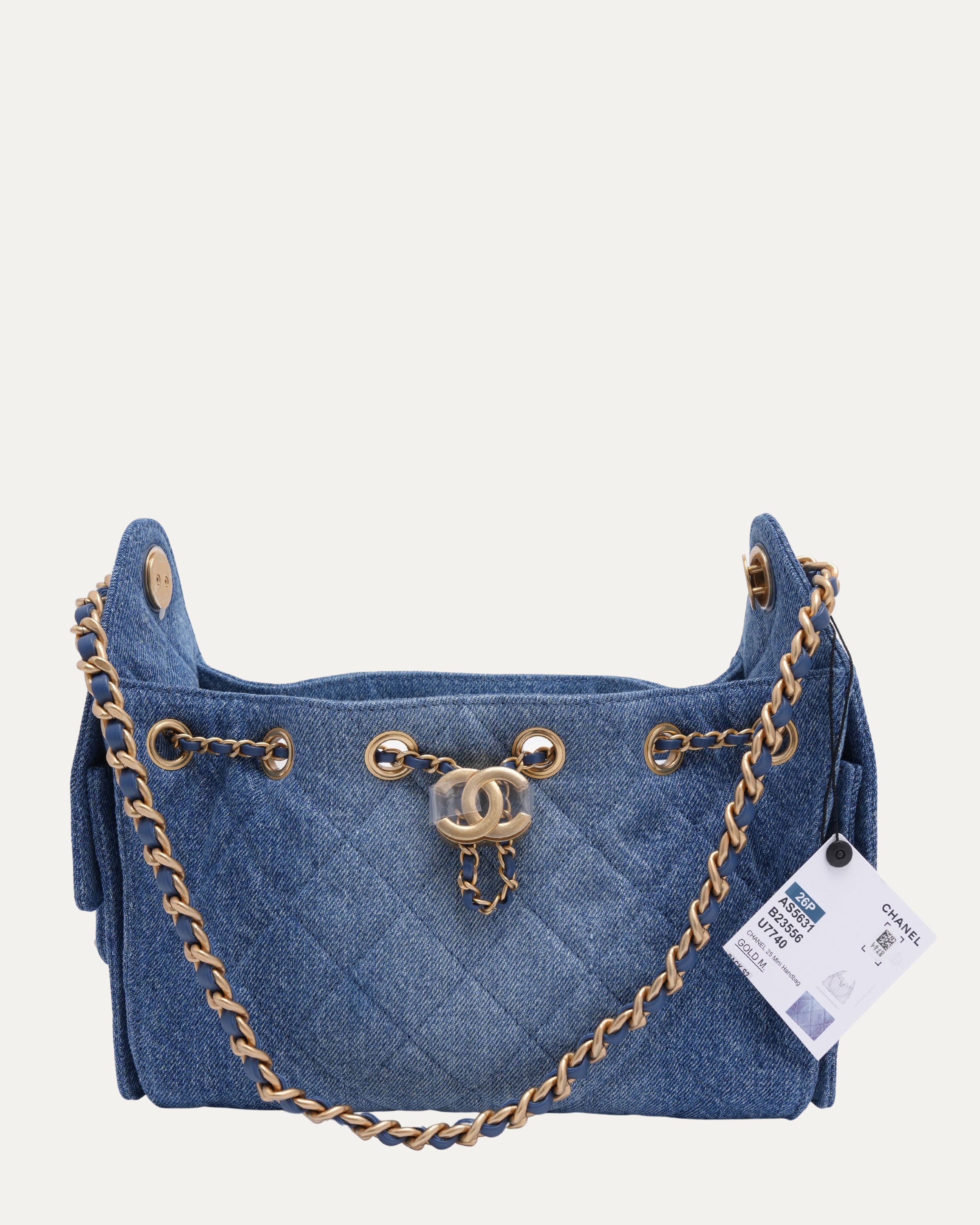 Chanel Denim Quilted Mini 25 Hobo Bag – Justin Reed