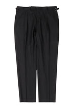 Grid Pattern Wool Trousers