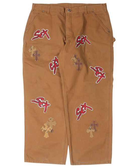 Matty Boy Sex Records Carhartt Cross Patch Carpenter Pants