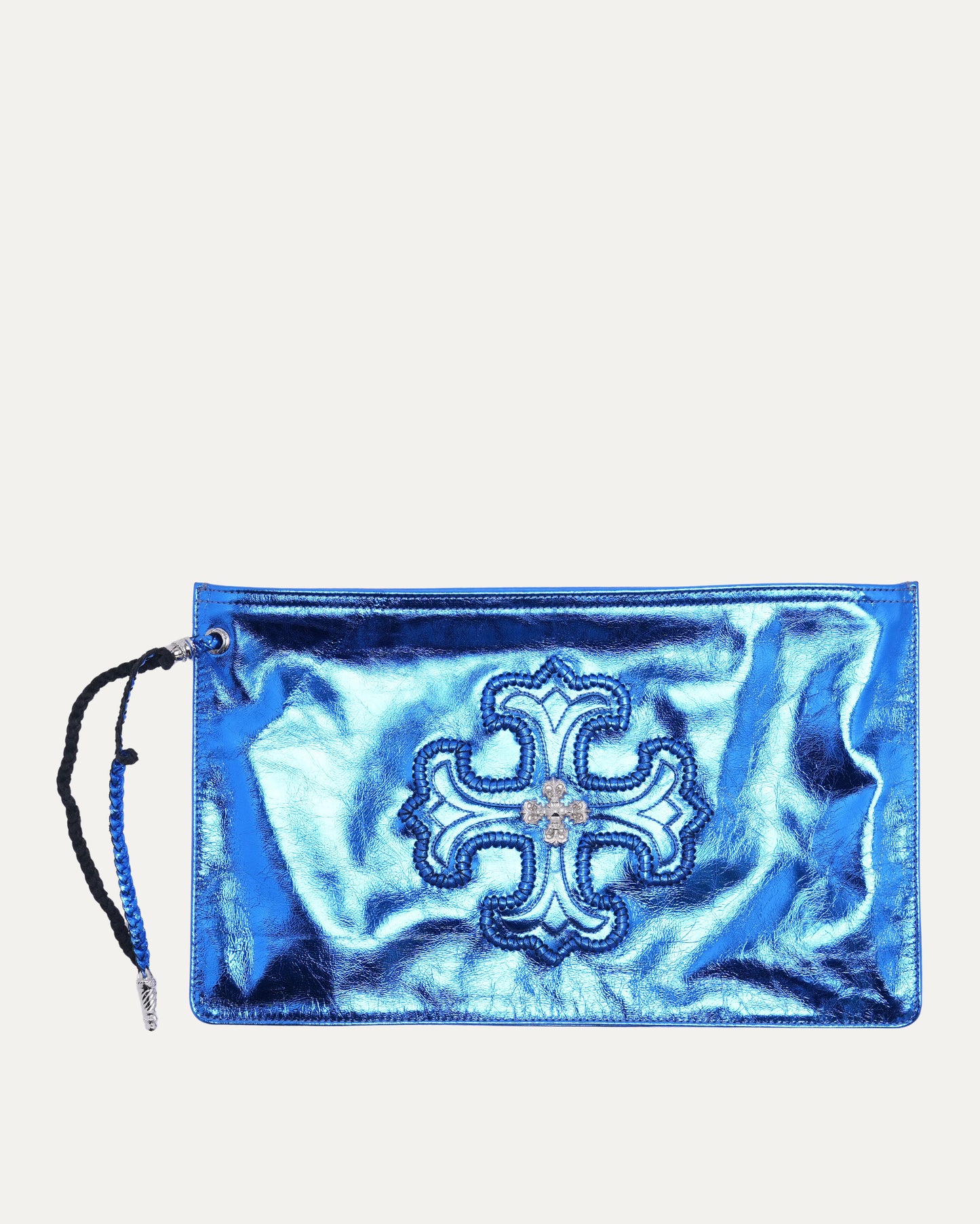 Filigree Plus Cross Embellished Pouch