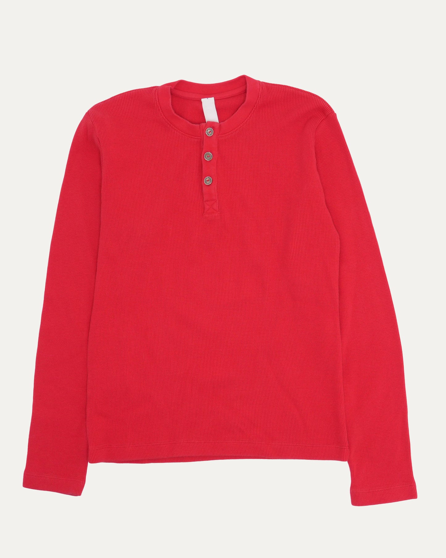 Embroidered Triple Cross Thermal Henley