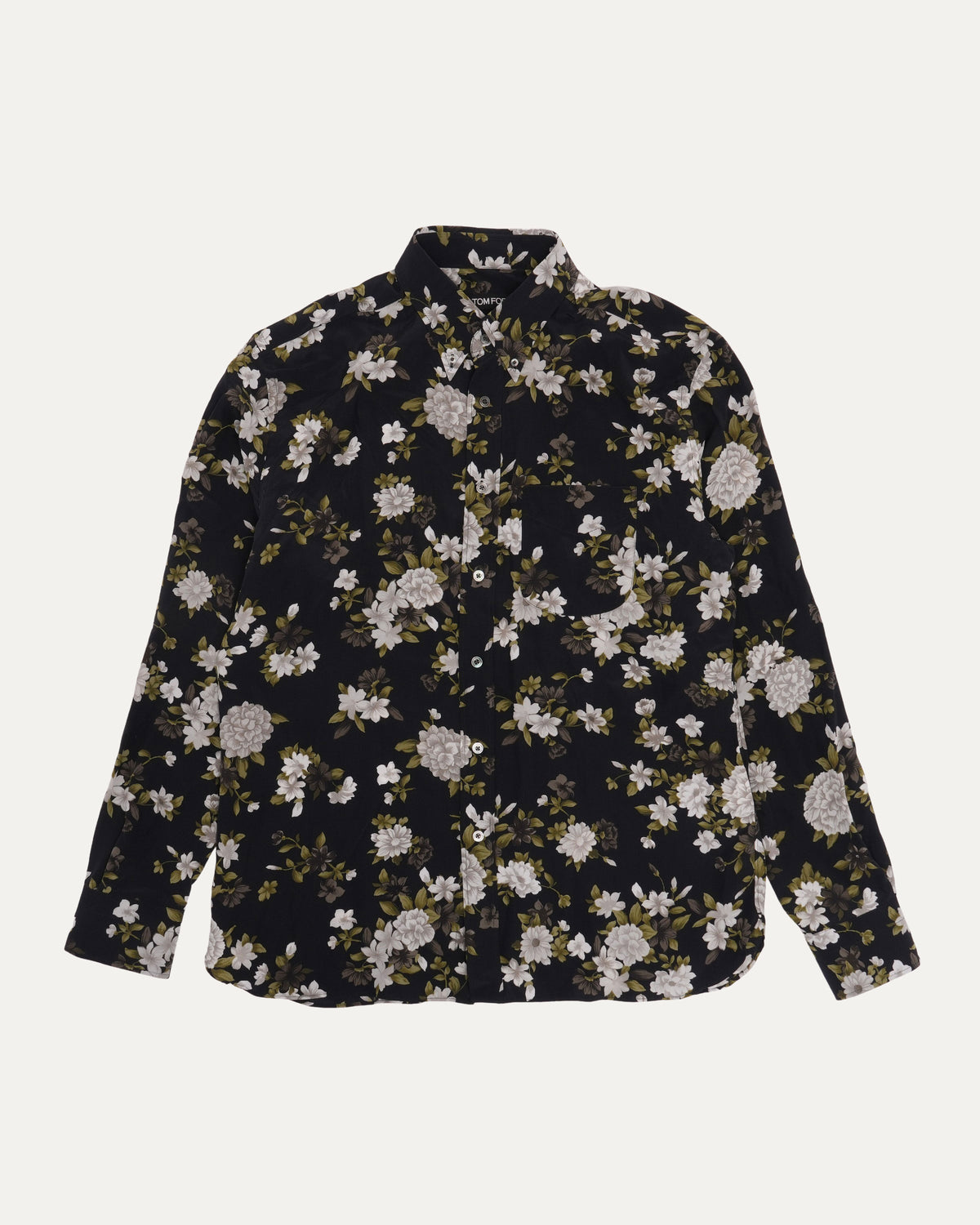 Floral Print Silk Shirt