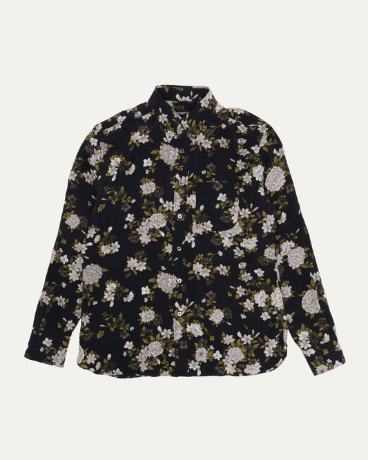 Floral Print Silk Shirt
