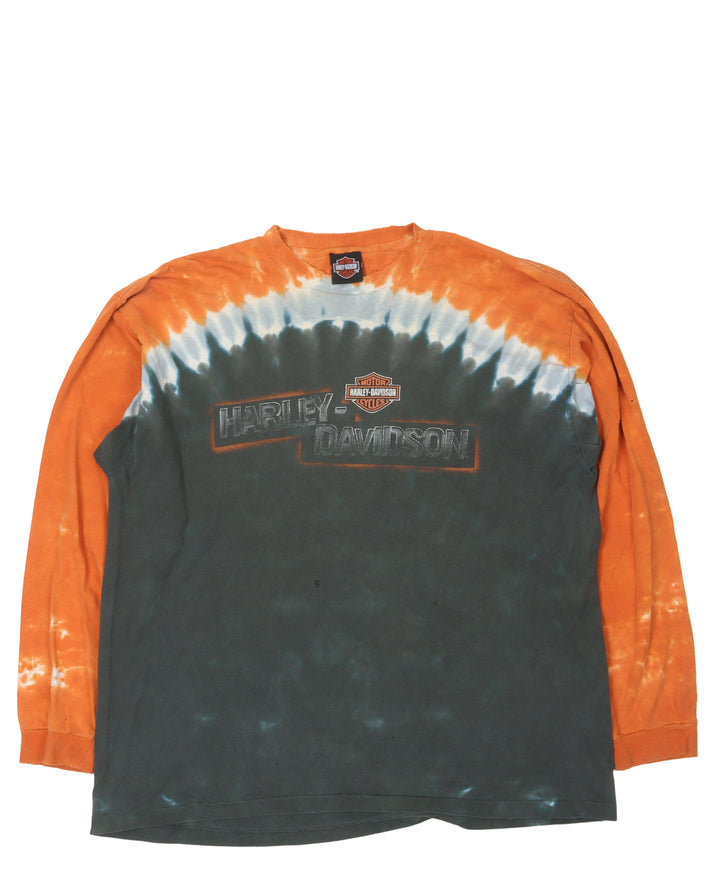 Harley Davidson Tie Dye Long Sleeve T-Shirt