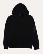 Cross Patch Cashmere Hooded Sweater