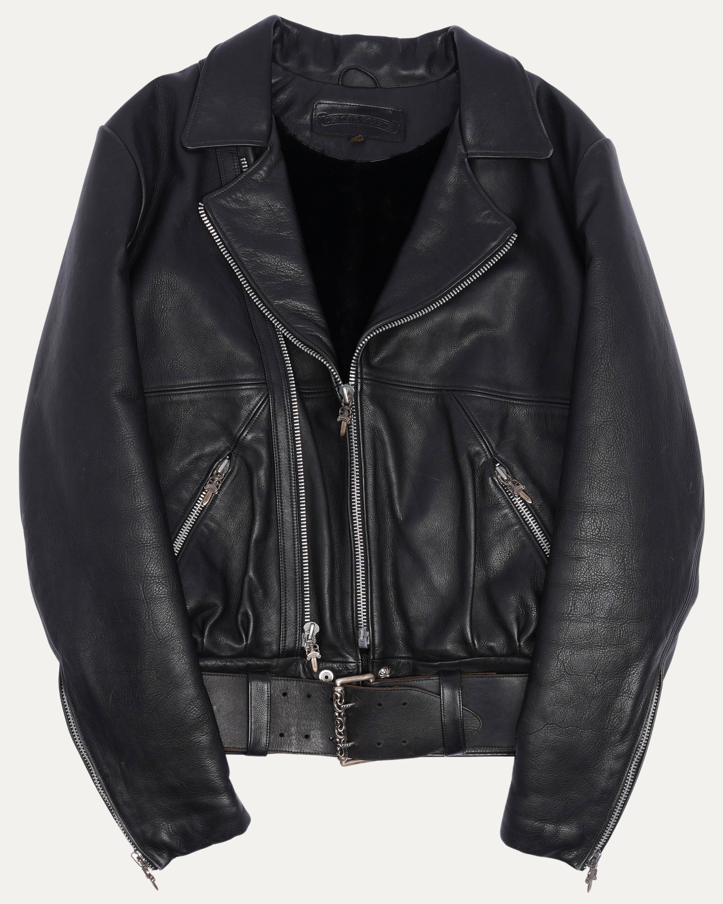 Chrome Hearts Fur Lined Leather Jacket – Justin Reed