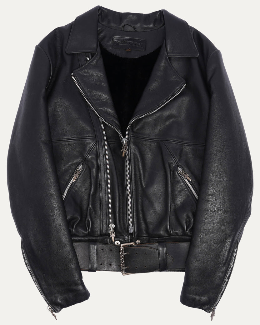 Fur Lined Leather Jacket