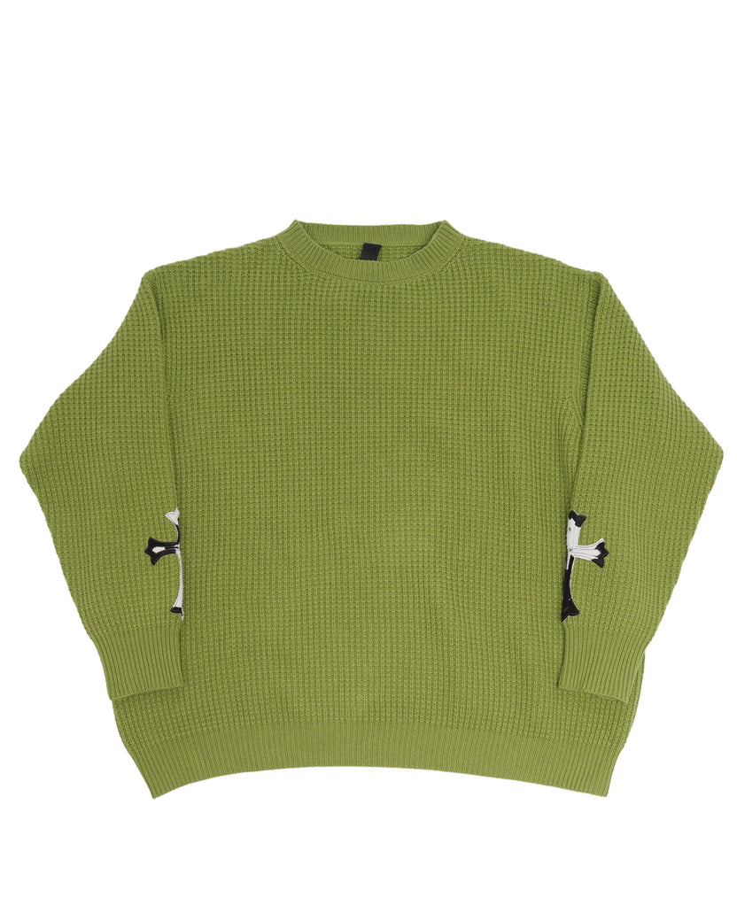 Cashmere Cross Patch Sweater