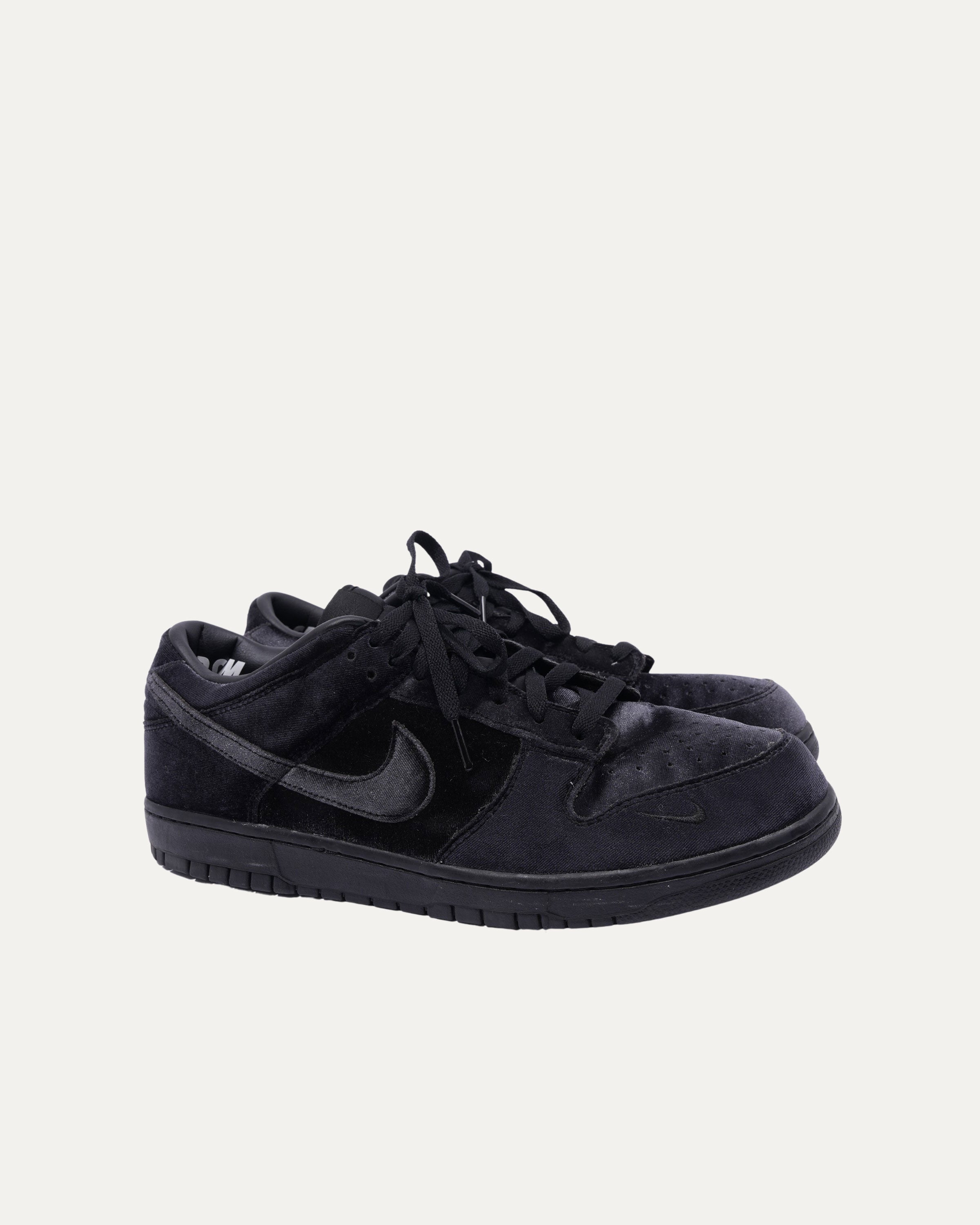 Dover Street Market Dunk Low "Triple Black Velvet" Sneakers