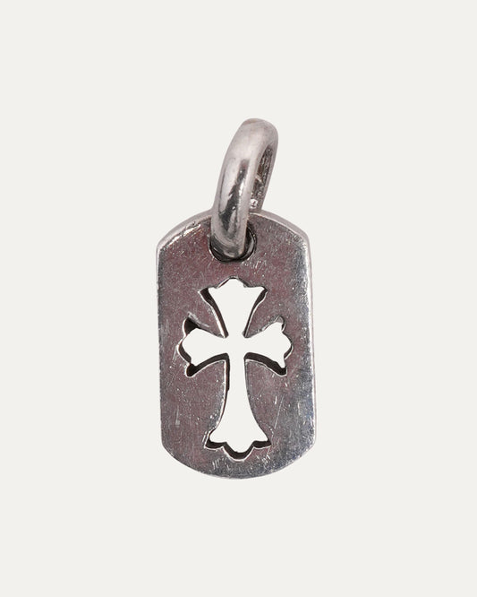 Mini Cross Dog Tag Pendant