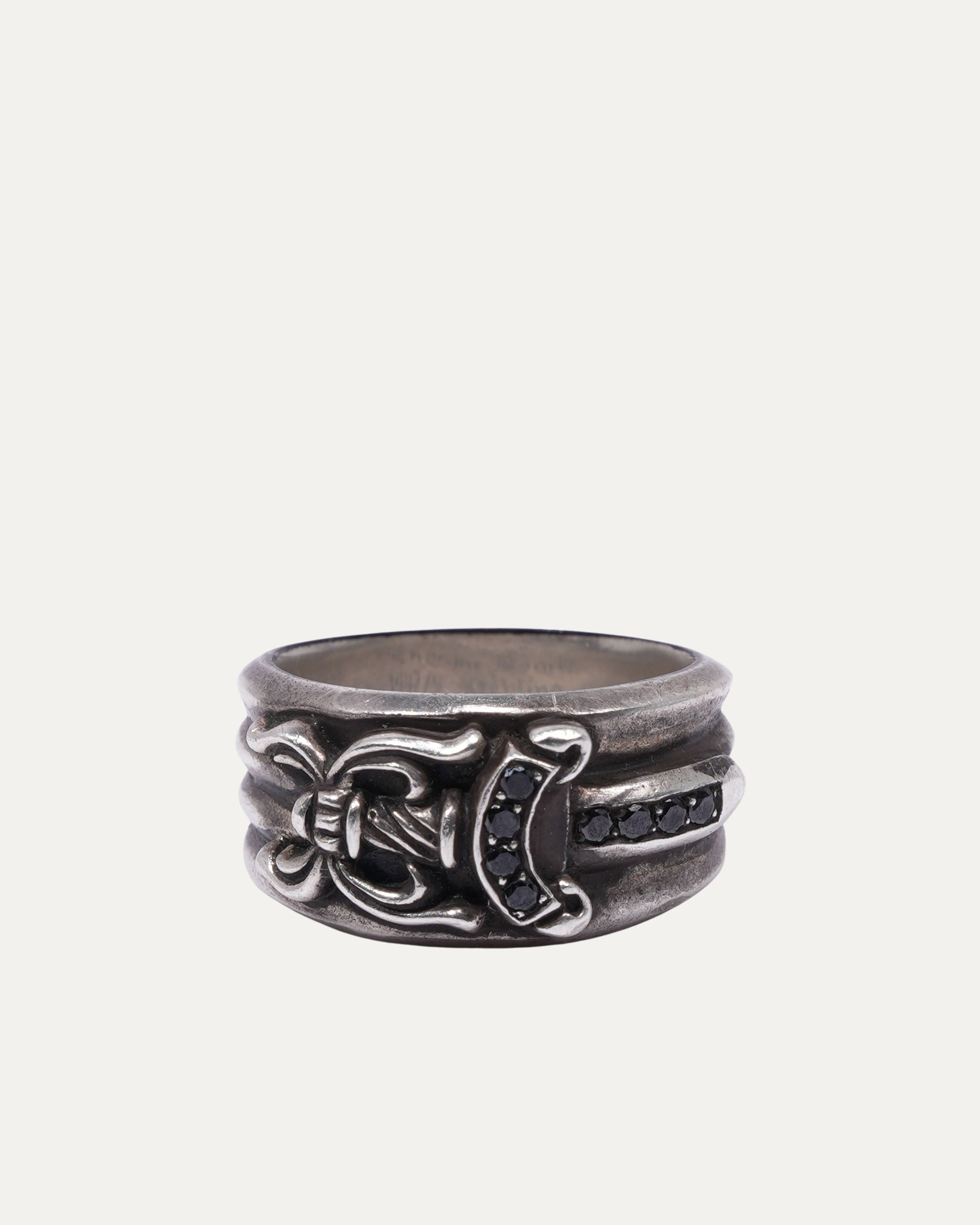 Black Diamond Dagger Ring