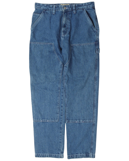 Baggy Denim Double Knee Jeans