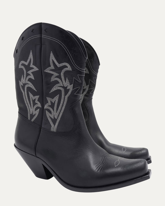 Embroidered Swiss Cowboy Boots