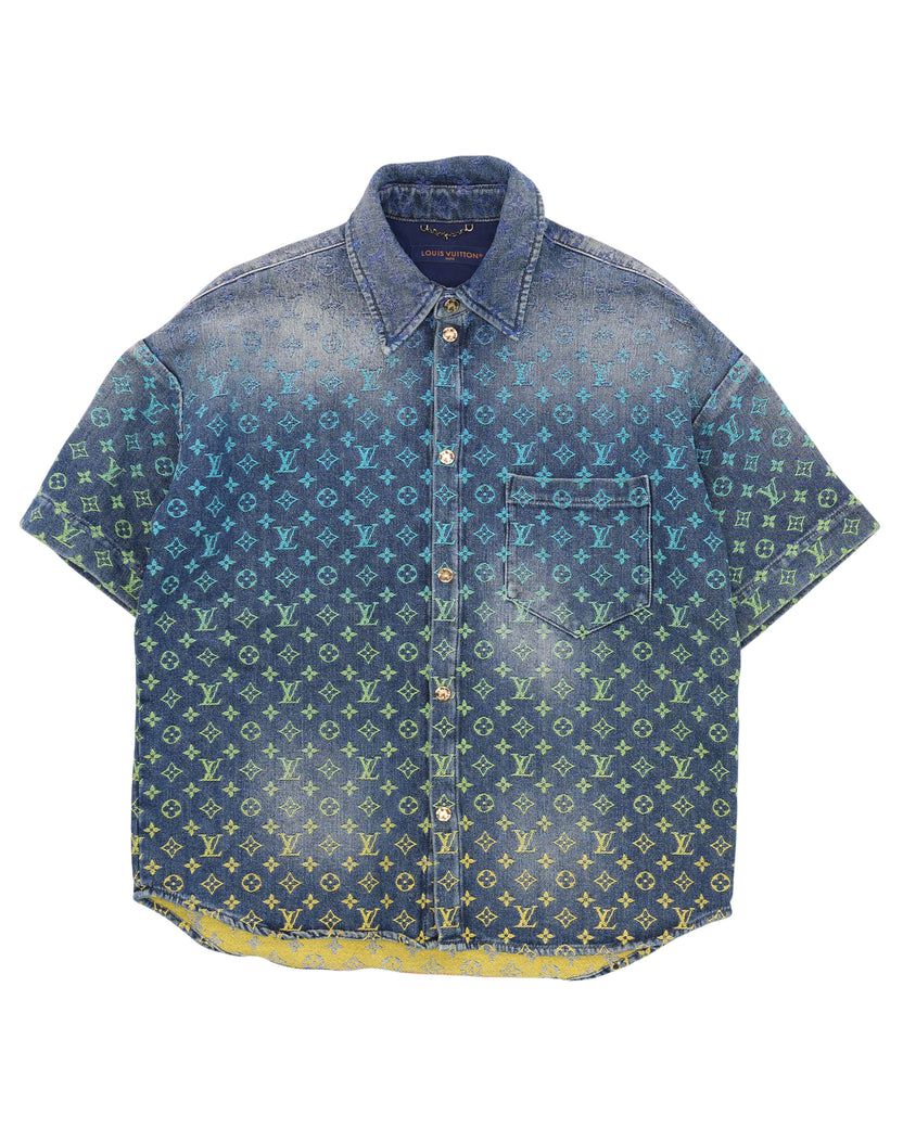 Gradient Monogram Denim Shirt