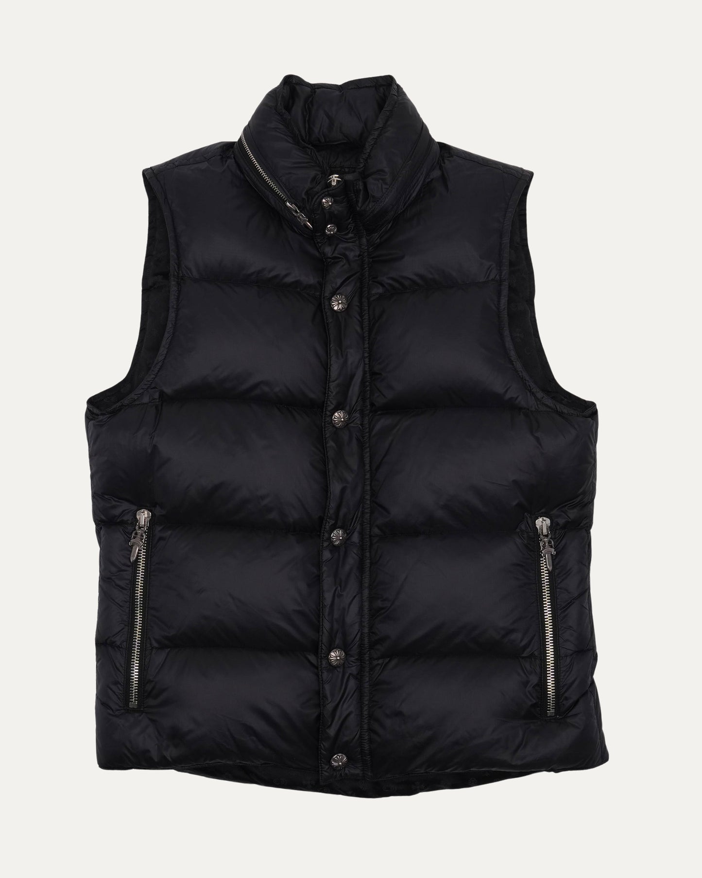 Stiff Silk Lined Puffer Vest