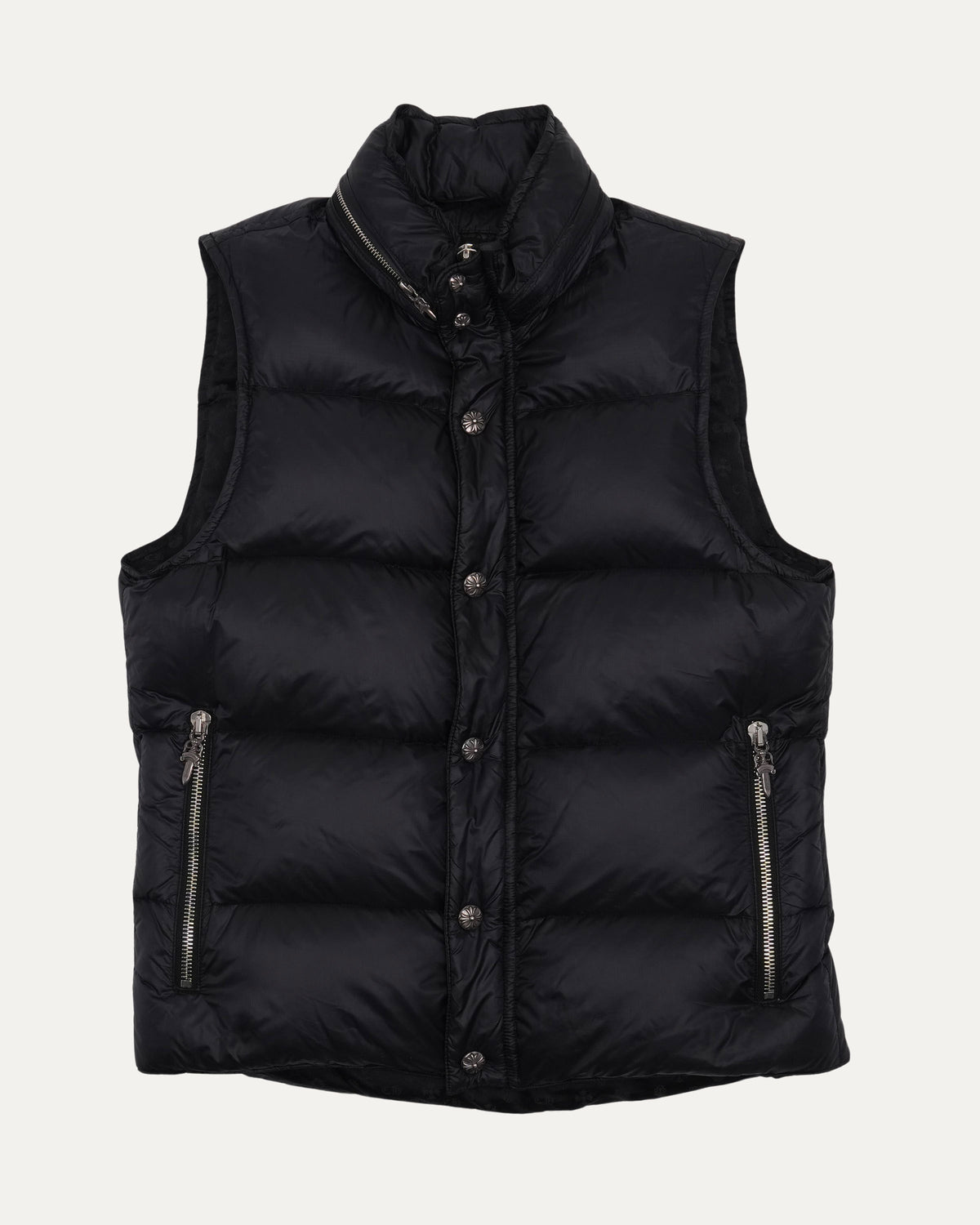 Stiff Silk Lined Puffer Vest