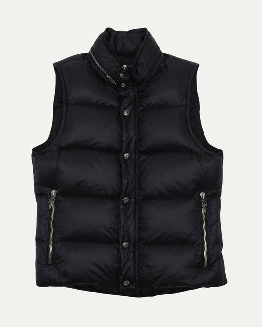 Stiff Silk Lined Puffer Vest