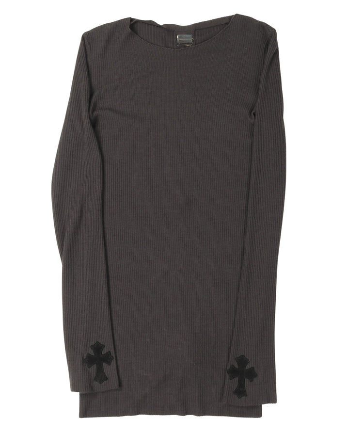 Rick Owens Cross Patch Cashmere Sweater