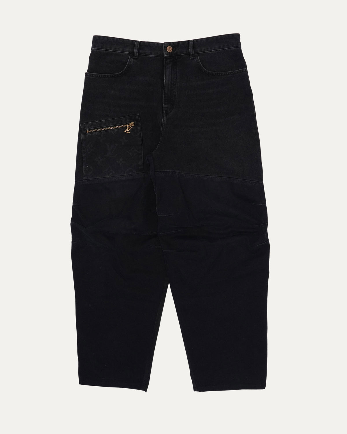 Denim Monogram Work Pants
