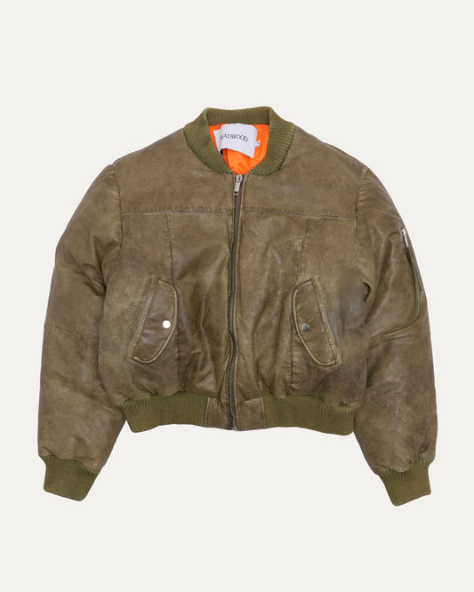 Leather Bomber Jacket