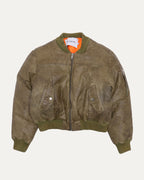 Leather Bomber Jacket