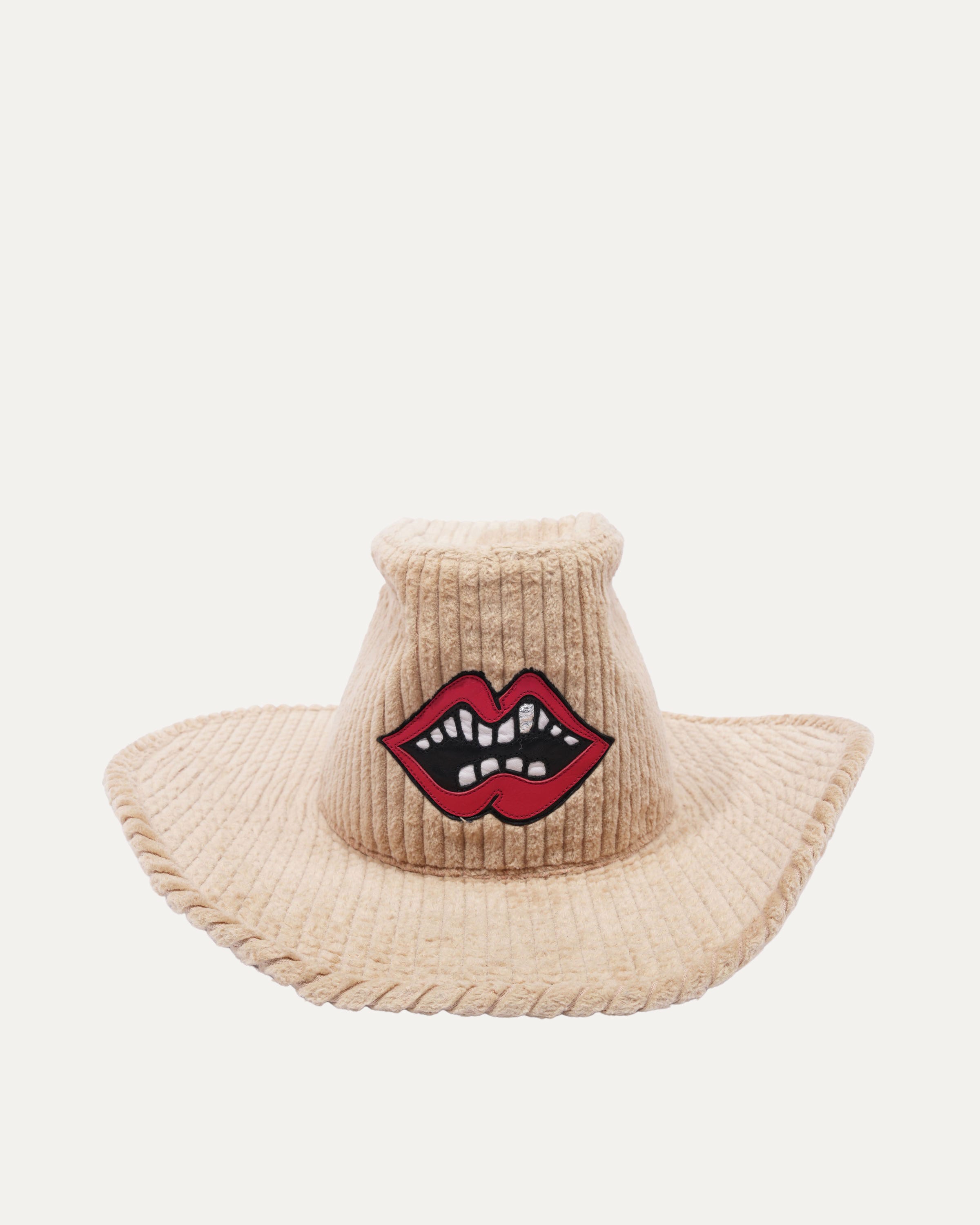 Matty Boy Chomper Patch Corduroy Cowboy Hat