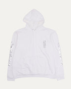 Metallic Print Vertical Logo Hoodie