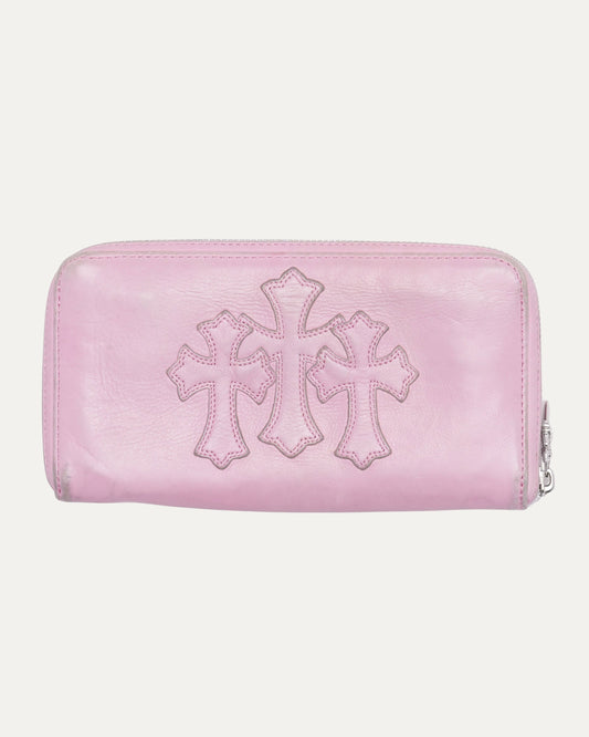 Cemetery Cross Patch Long Zip Wallet