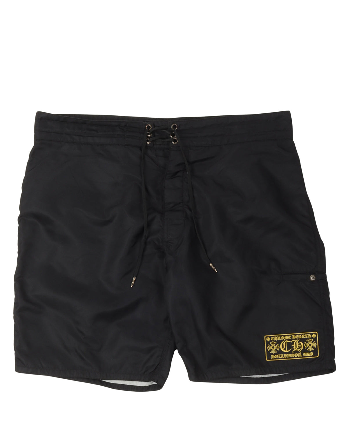 Nylon Patch Swim Shorts