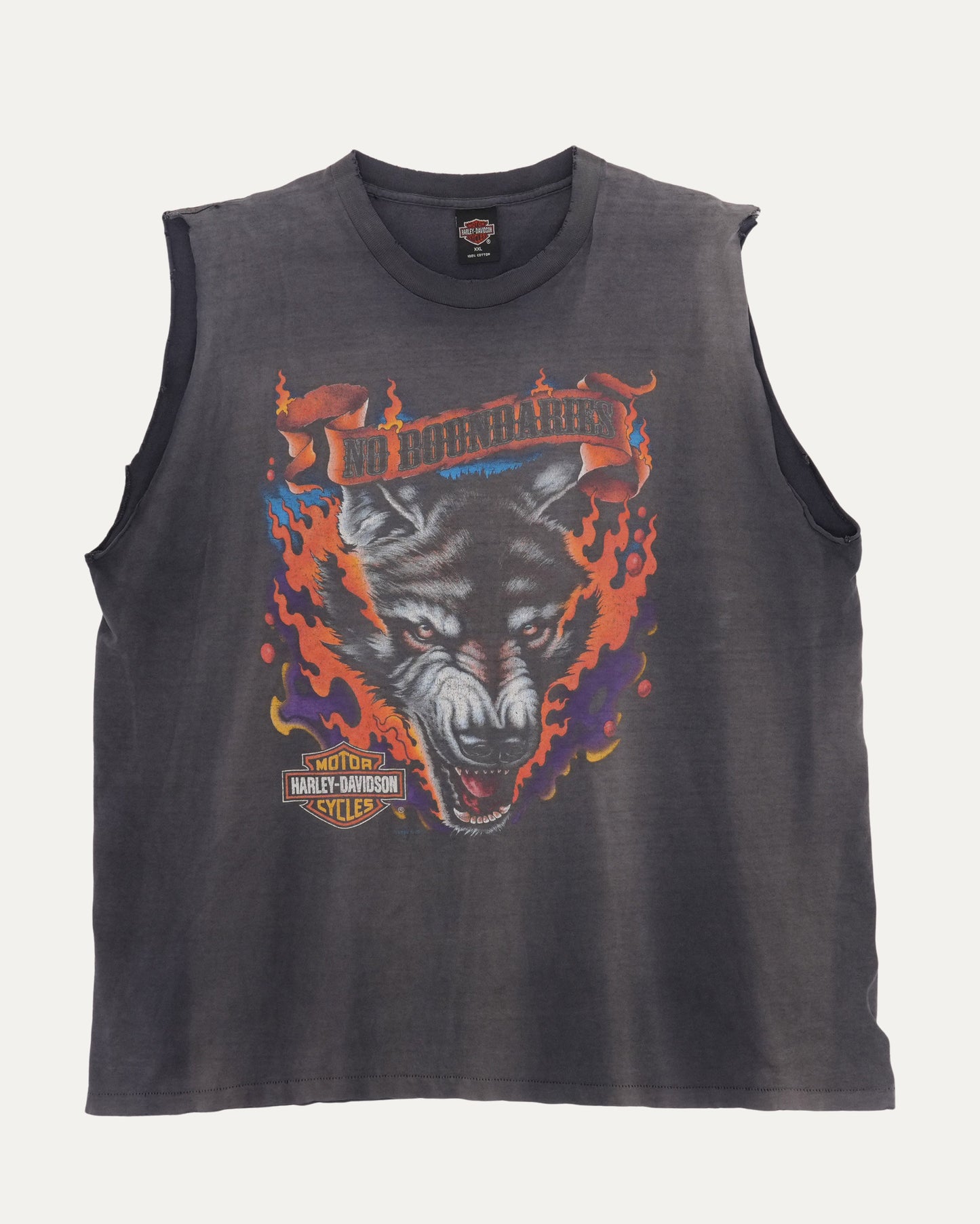 Harley Davidson Black Hills Wolf Cut Off T-Shirt