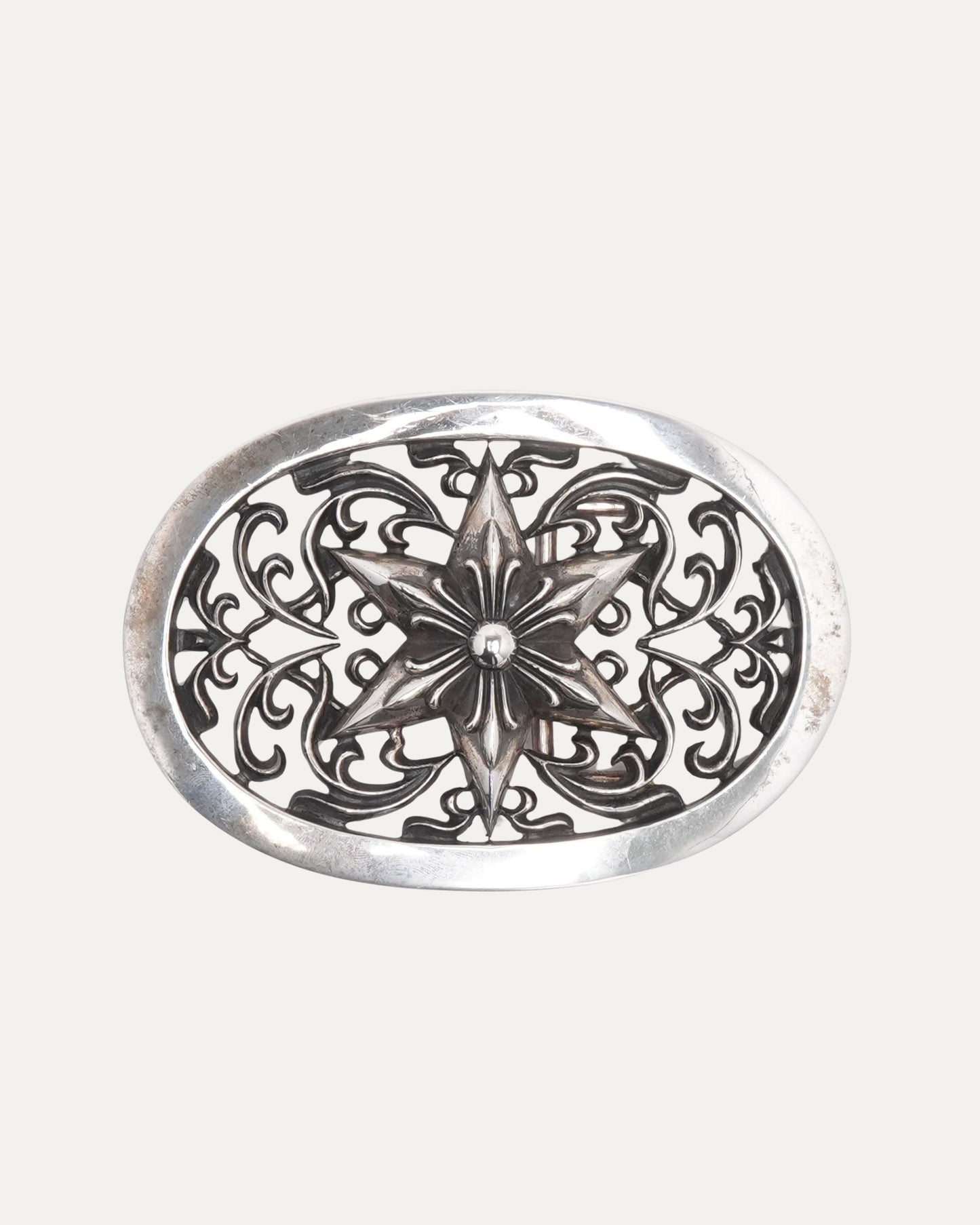 XL Oval Star Belt Buckle