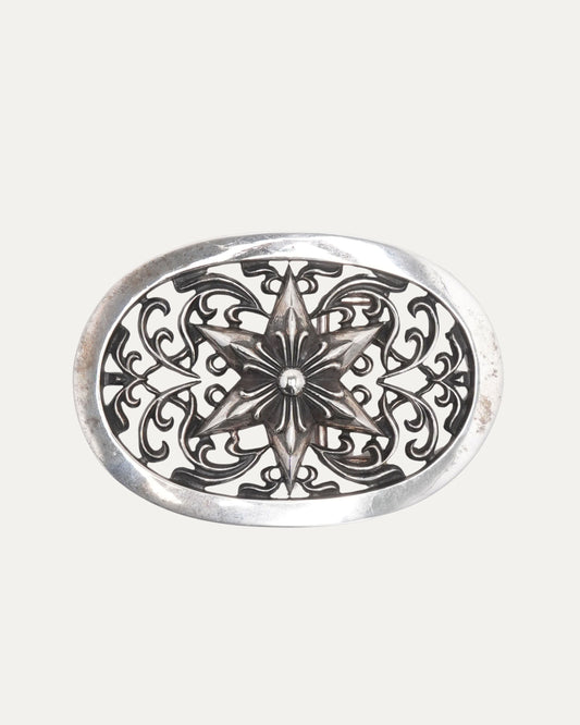 XL Oval Star Belt Buckle