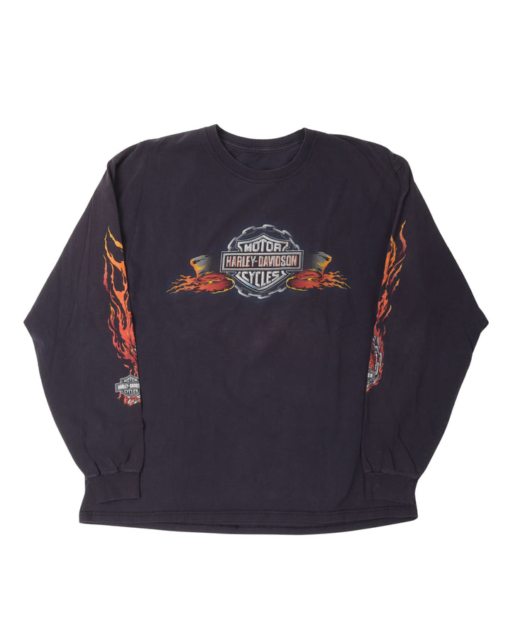 Harley Davidson Anchorage Long Sleeve Quad Print T-Shirt