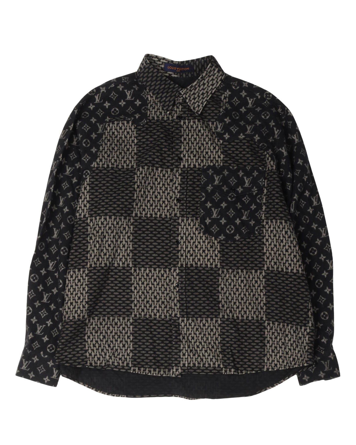 Nigo MNGM Waves Giant Damier Flannel Shirt