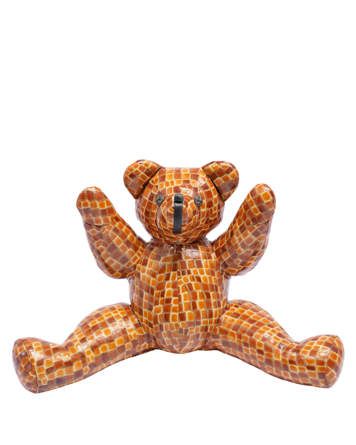 Patent Leather Mosaic Teddy Bear
