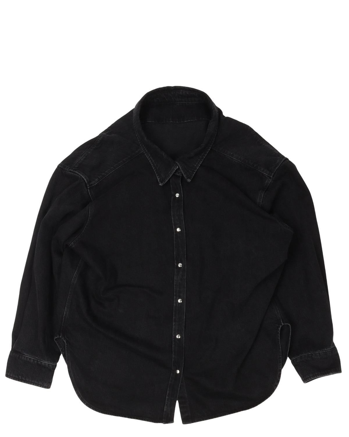 Drop Shoulder Denim Shirt