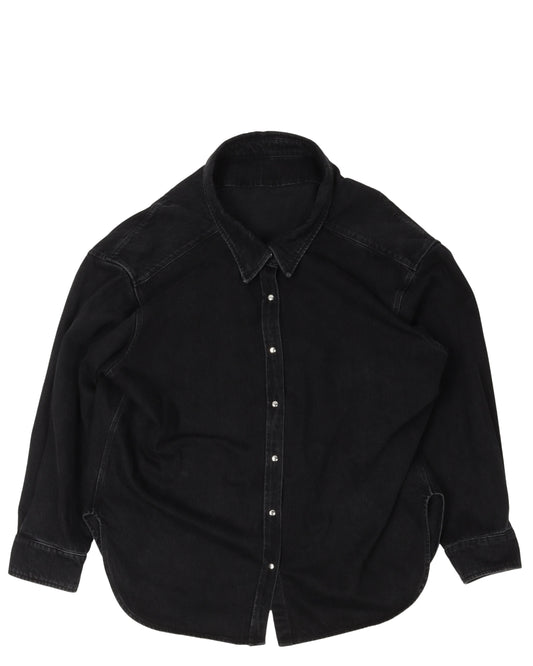 Drop Shoulder Denim Shirt