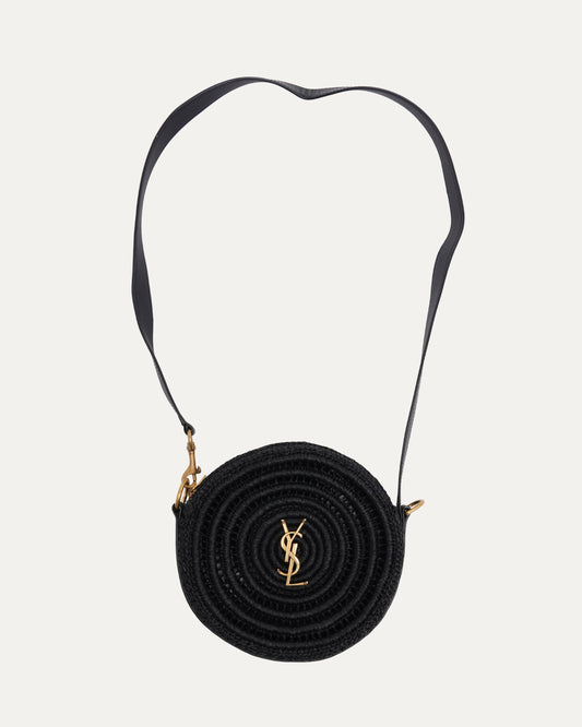 Raffia Round Shoulder Bag