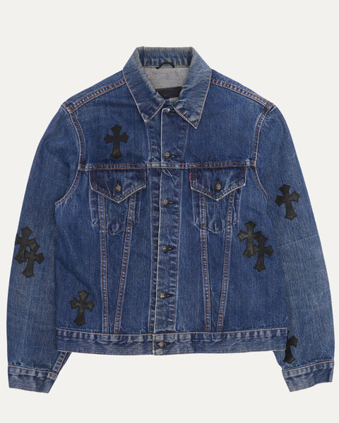 Chrome Hearts Levi's Cross Patch Type-3 Denim Trucker Jacket