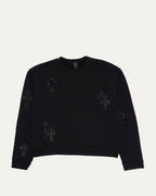 Paper Jam Cross Patch Crewneck Sweatshirt