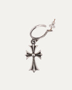 Cross Hoop Earring