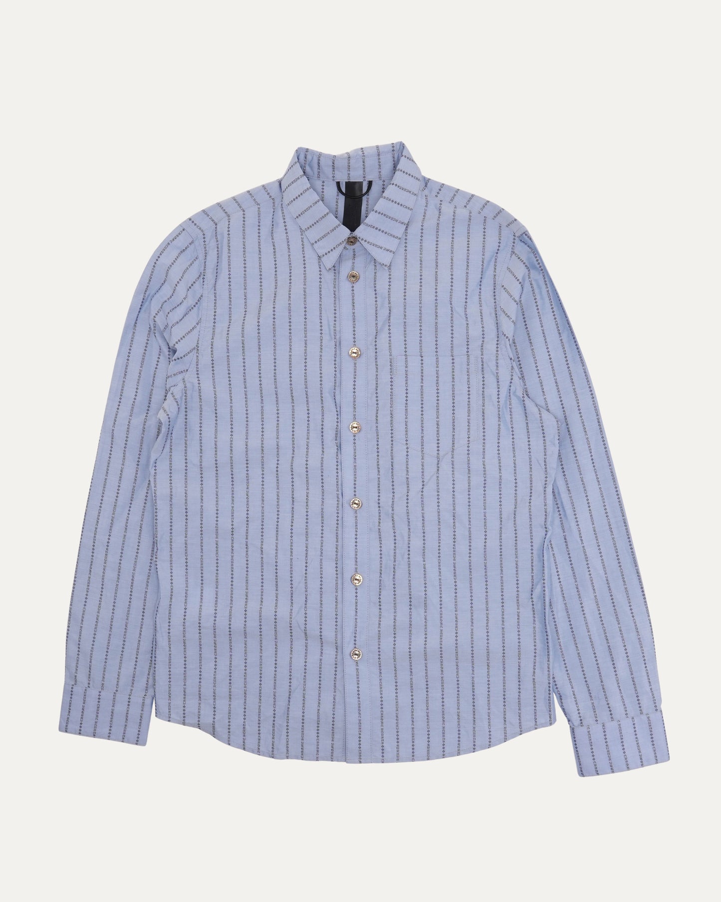 Spell Out Pinstripe Shirt