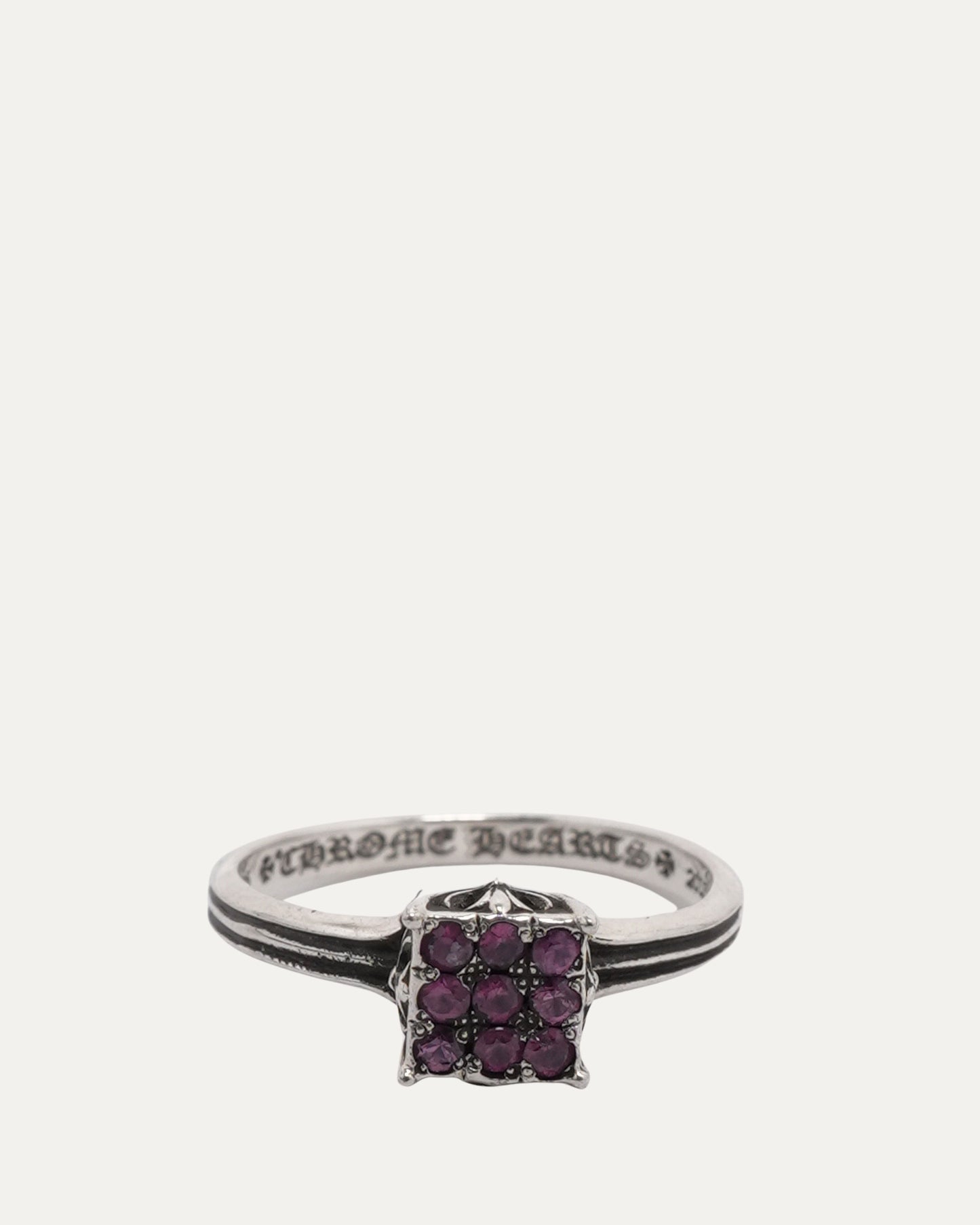 Pink Sapphire Plus Cross Cocktail Ring