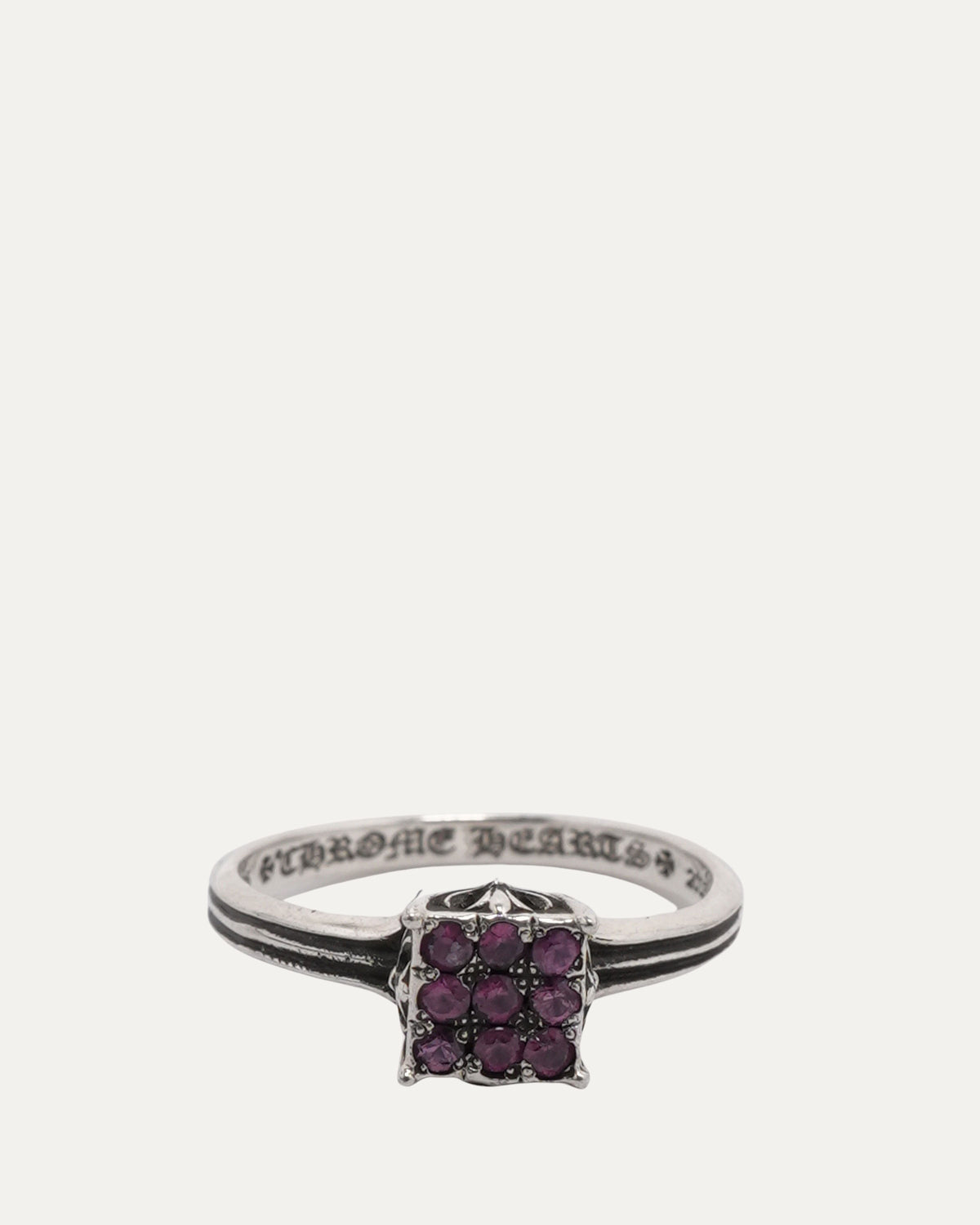 Pink Sapphire Plus Cross Cocktail Ring